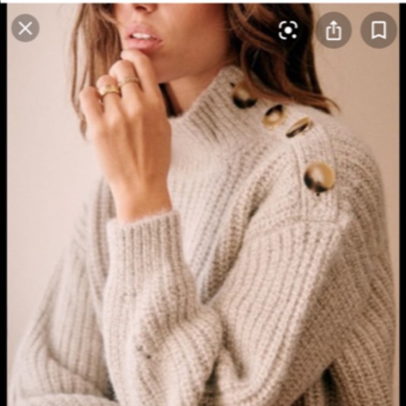 Sezane Sweaters - Sézane Oliver Flecked Beige Jumper